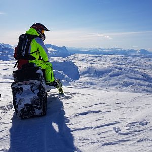 Riksgränsen Vassecohkhalta nähtynä