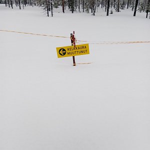 Lunta riittää Sotkamon loukkukorvessa